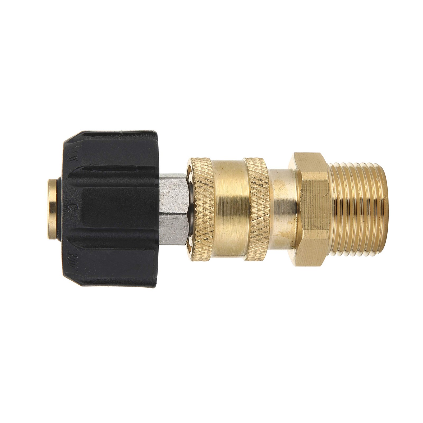 Pressure Washer Adapter Set, Quick Connect Gun to Wand, M22 14mm to 1/4 Inch