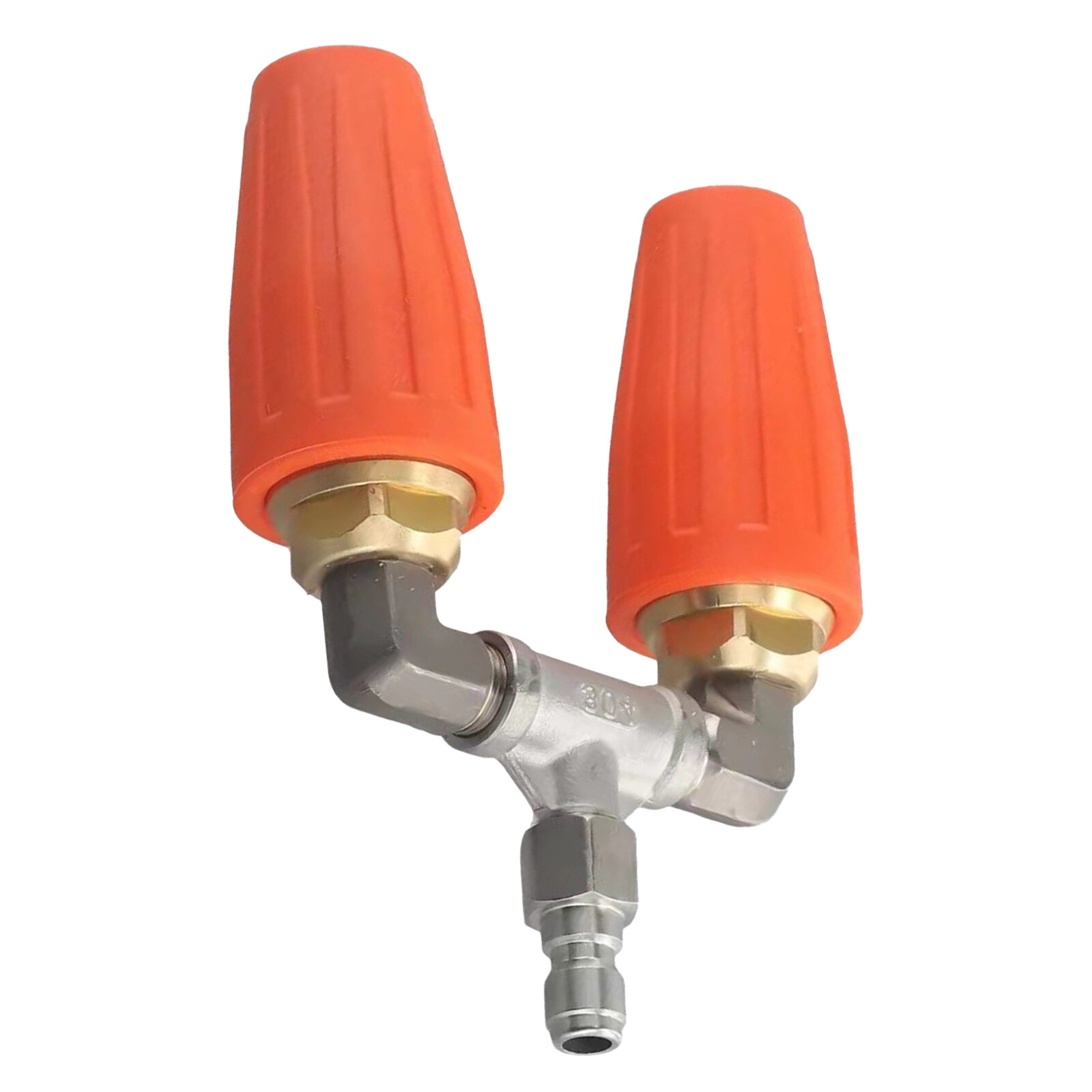 High-Pressure Washer Rotating Dual Turbo Nozzle Spray Tip1/4″ 4000PSI 4-6GPM