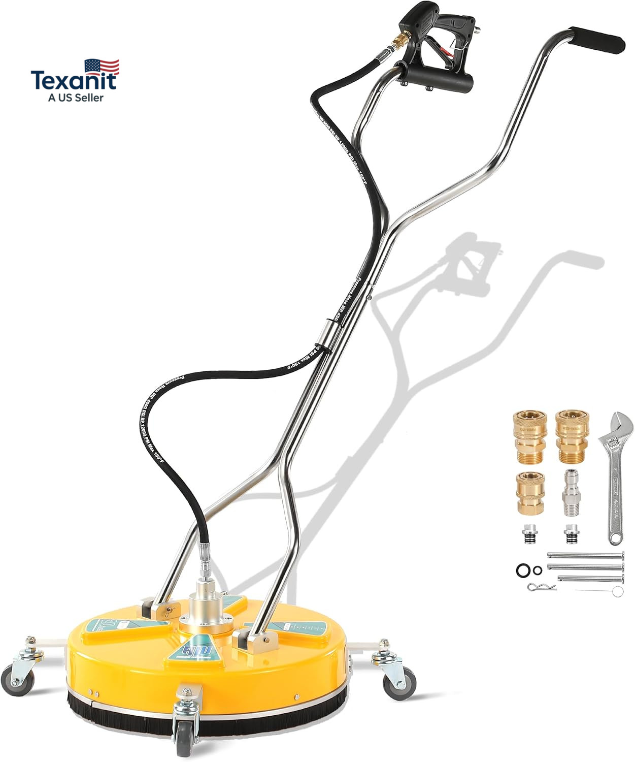 20” Pressure Washer Surface Cleaner, Surface Cleaner Dual Handle, Power Washer