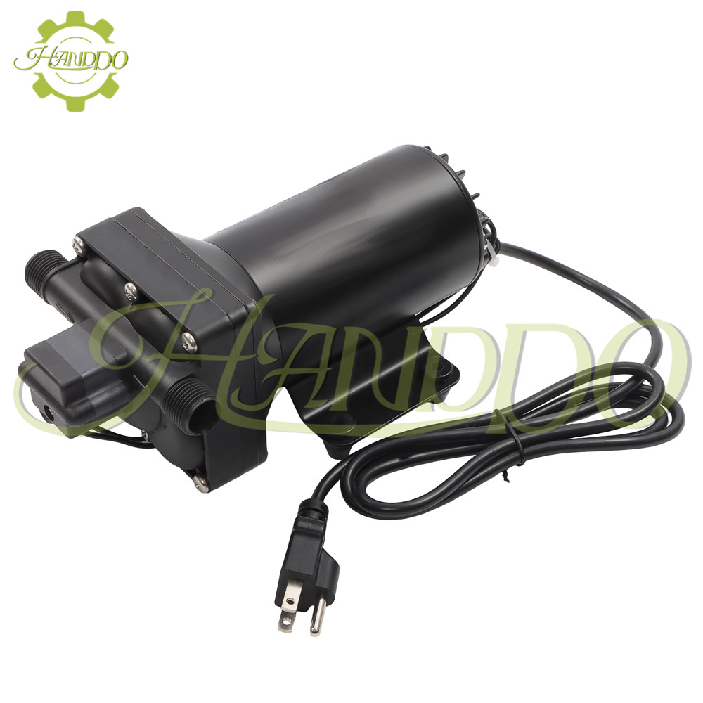 110V AC Water Diaphragm Pump 4-chamber 5.5GPM 75PSI Self Priming RV Water Pump