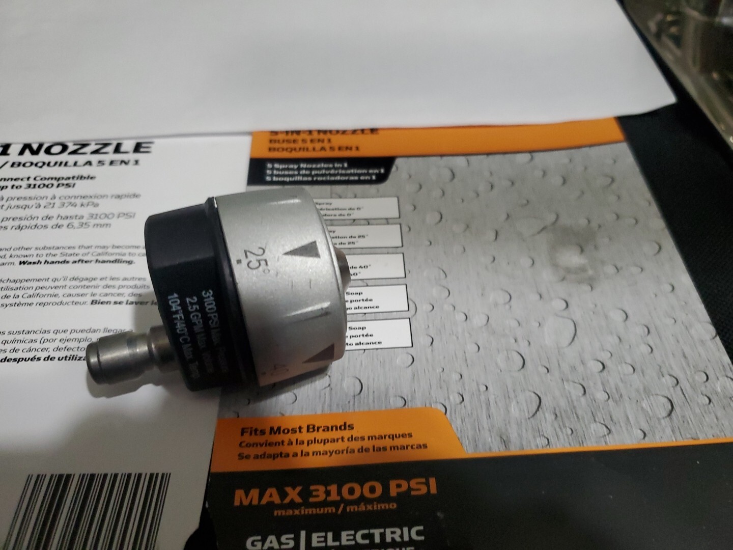 Power Care 5-In-1 Nozzle Max 3100 PSI AP31078 16295-13