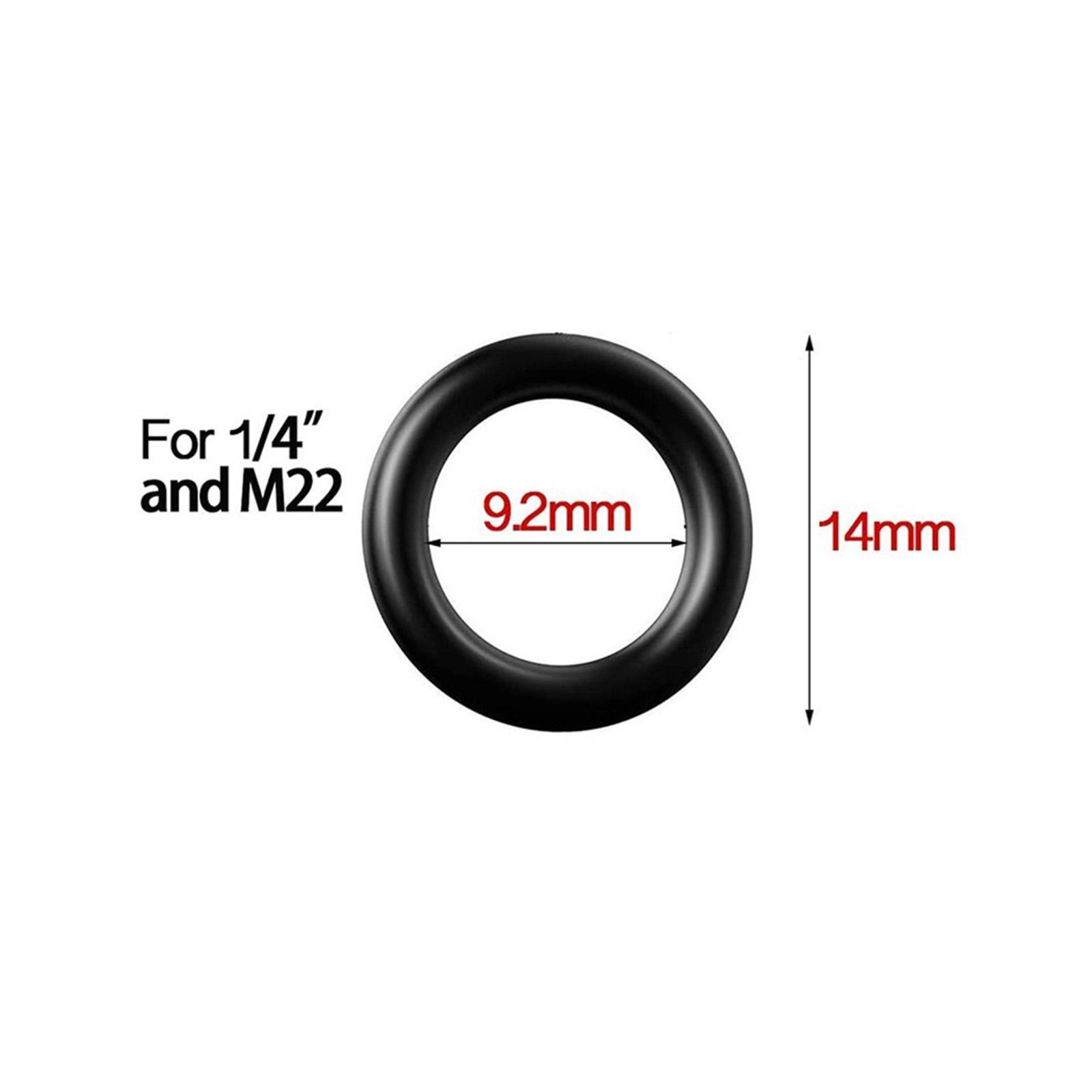 20pcs Electric Pressure Washer O Rings Black for 1/4″ Quick