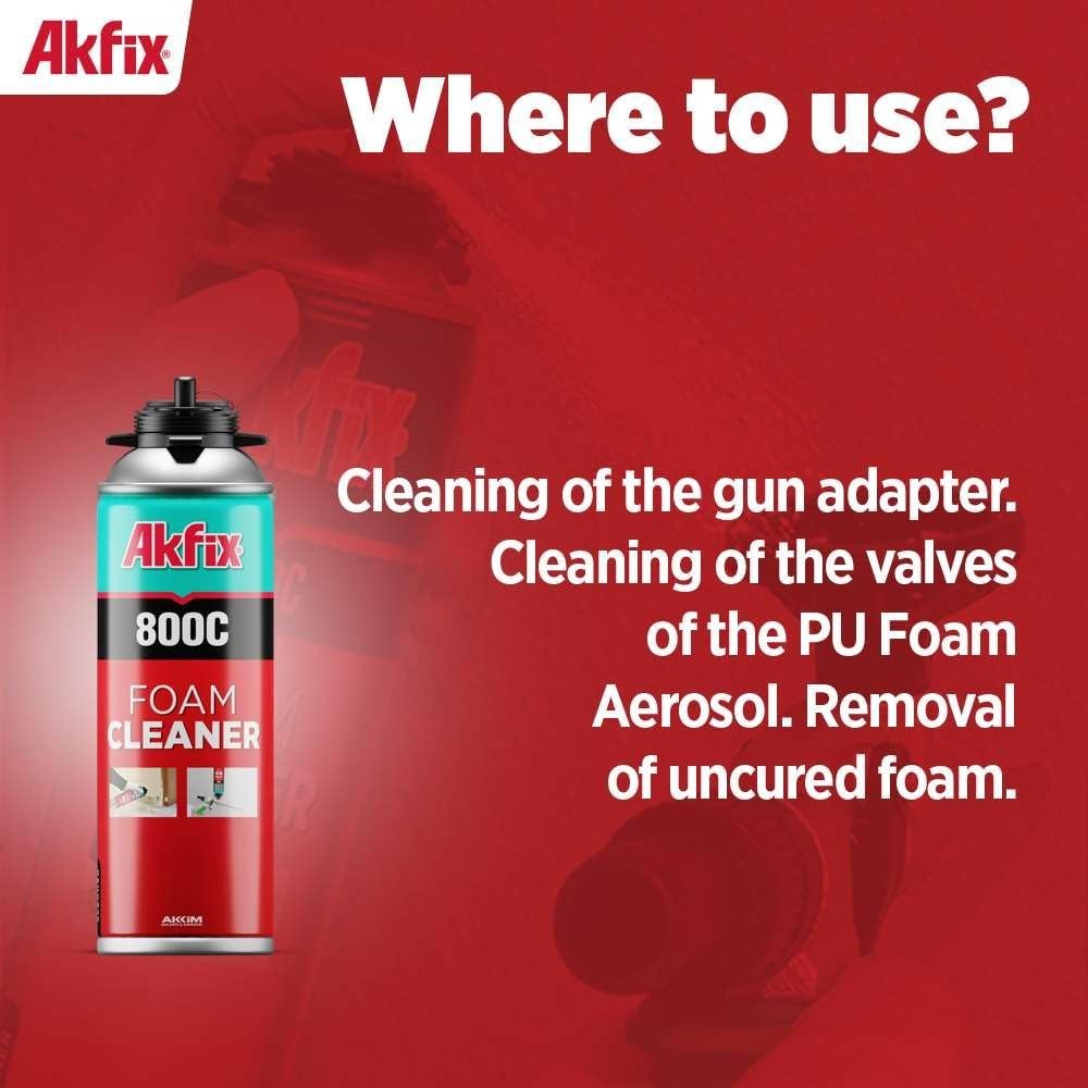 Eco-Friendly 800C Foam Gun Cleaner – 16.9 oz Sealant Remover for Easy Clean-Up