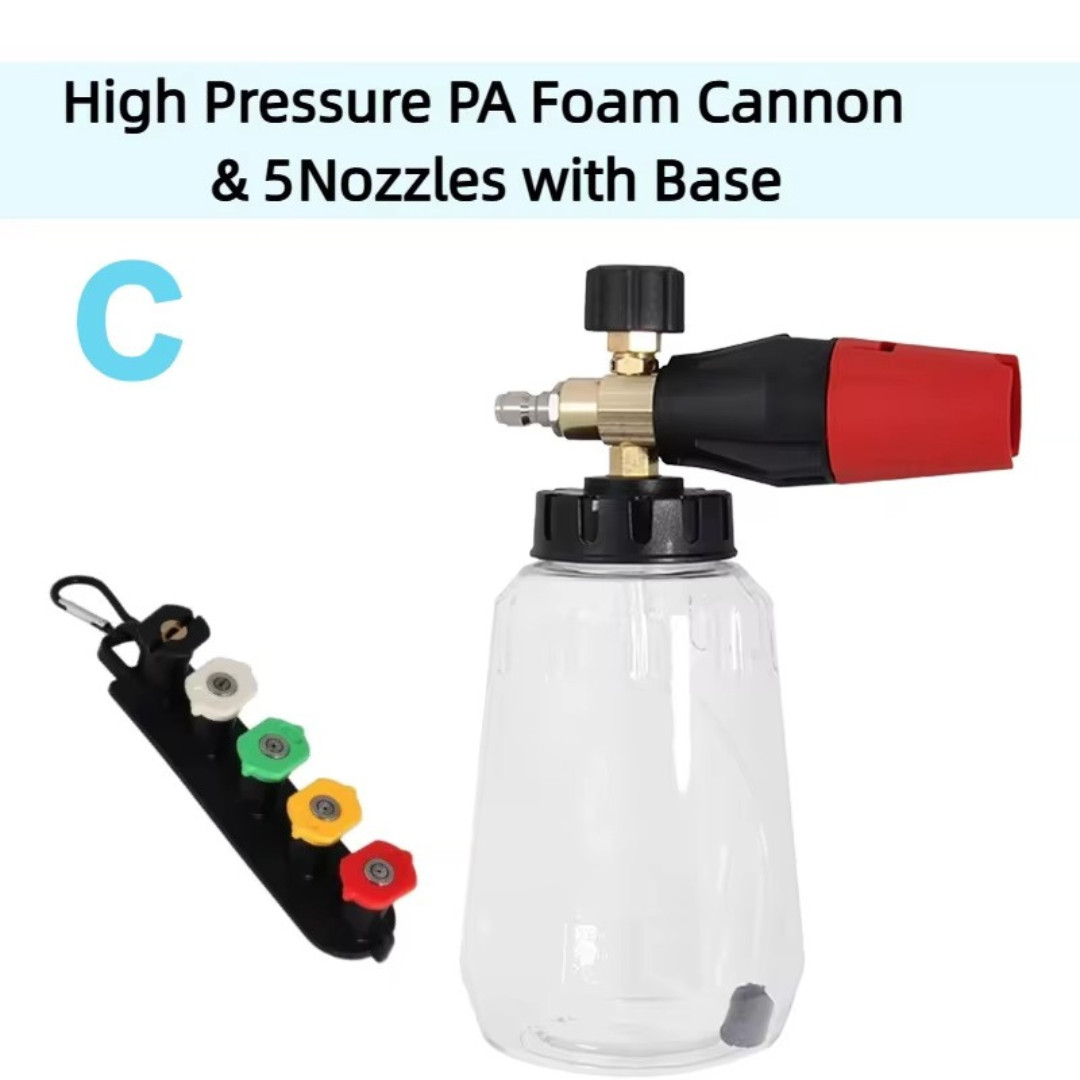 Snow Foam Lance Cannon Soap Bottle Sprayer For Pressure Washer Gun Jet Car Wash