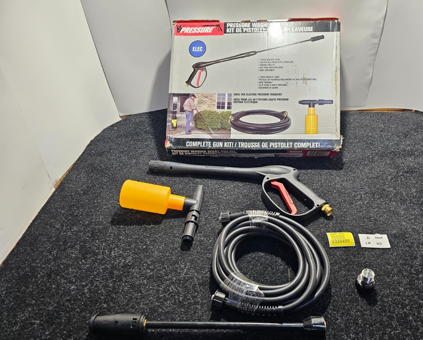 Valley Industries PK-340000 Universal Pressure Washer Electric Gun, 8 Gpm Black