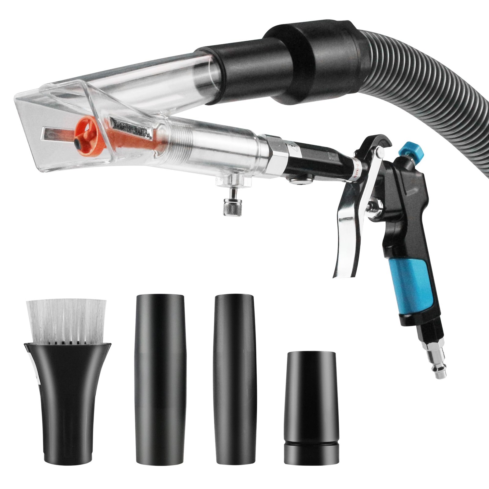 2IN1 Car Interior Detailing Air Blow Gun & vacunm Gun with Adjustable Air Flow