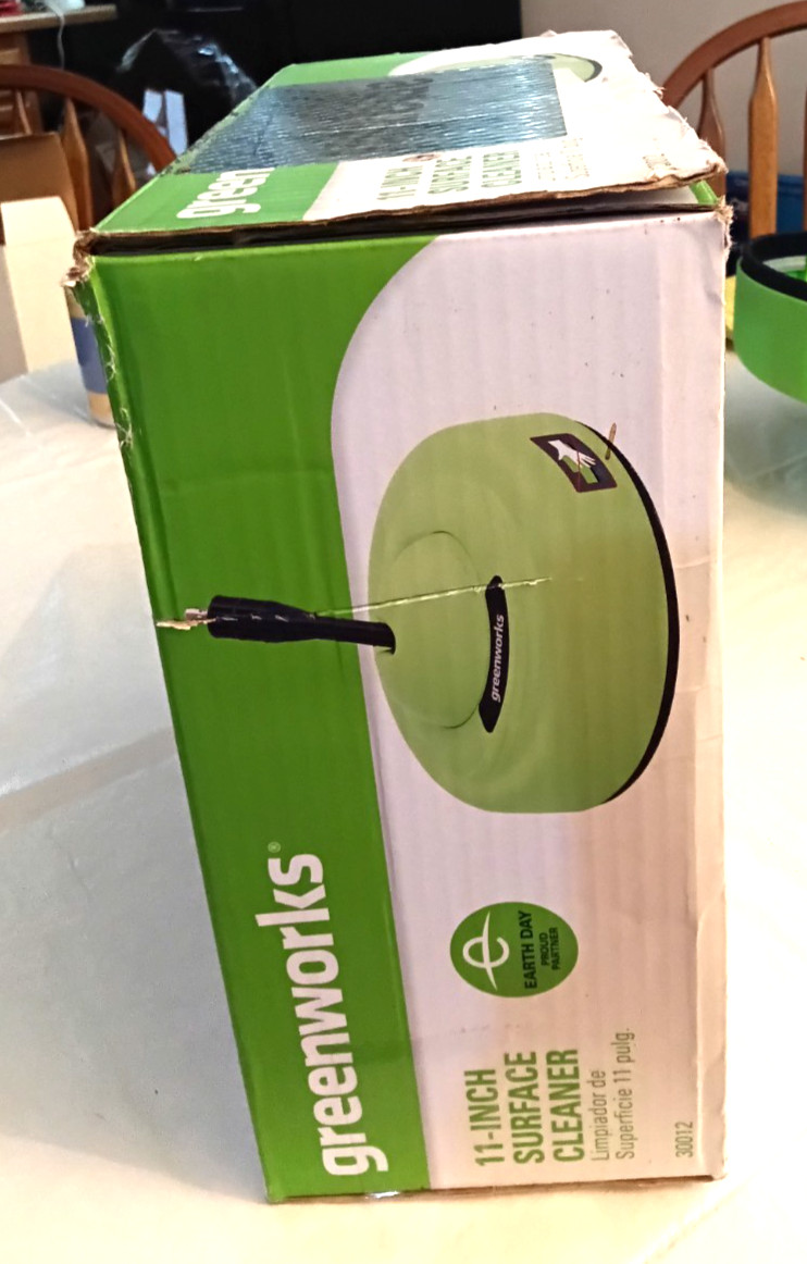 Greenworks 11″ Surface Cleaner for Electric Pressure Washer Max 2000 PSI Open Bo