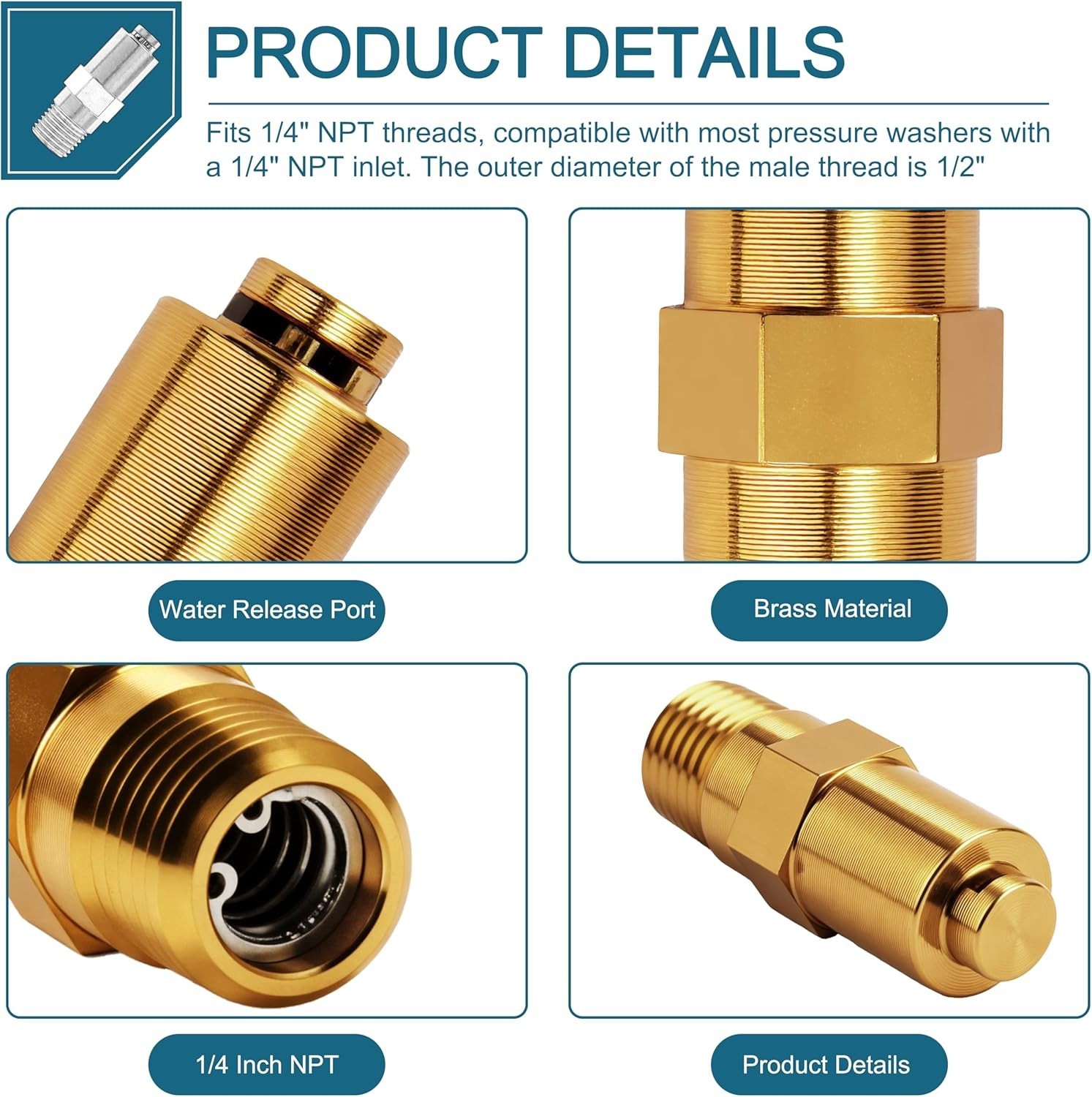 Thermal Relief Valve, Replacement for Simpson Cleaning , Compatible with Gas …