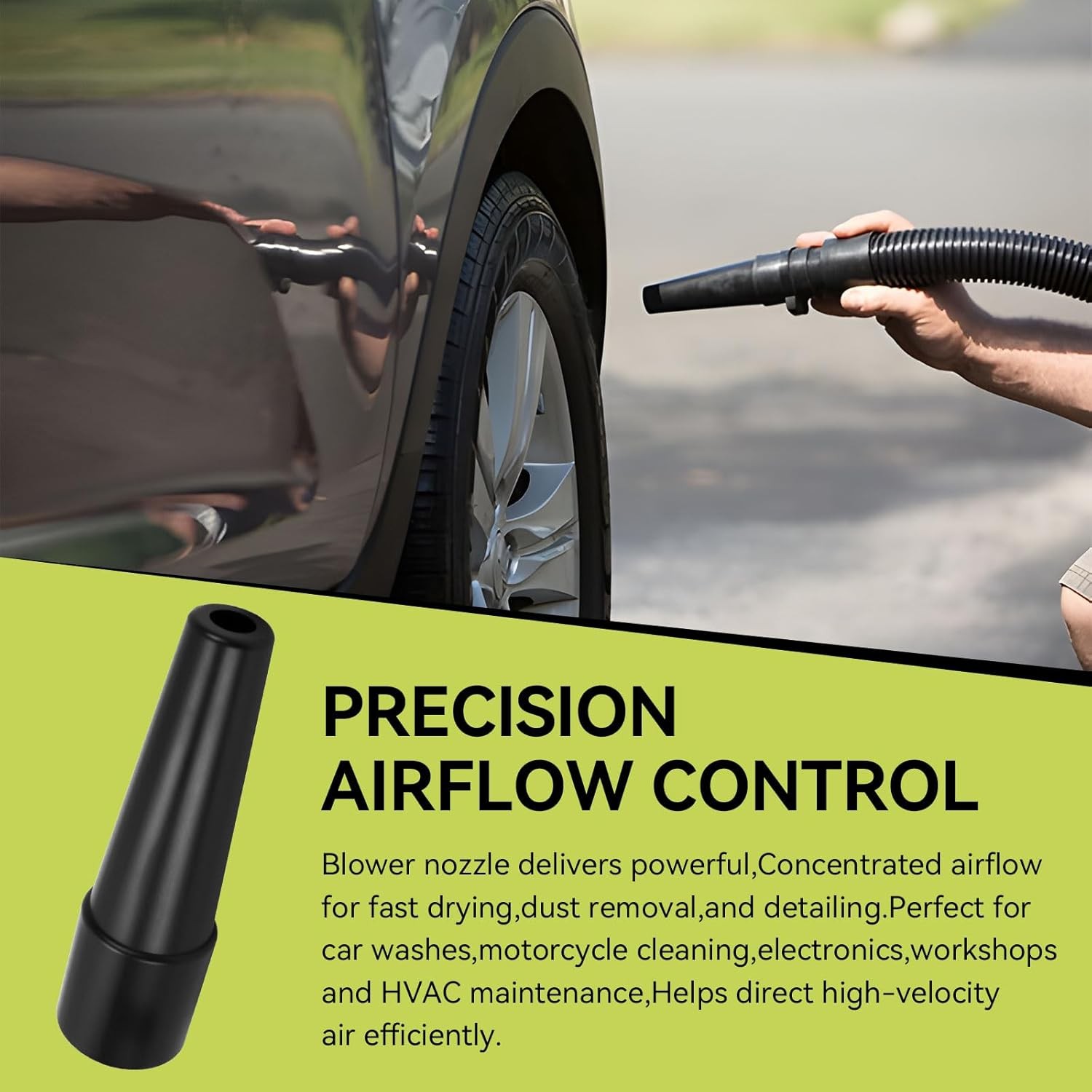 Heavy Duty Blower Nozzle MVC-195AA,Compatible With Metrovac Models B3 & Black