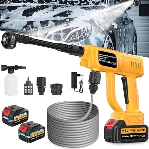 Cordless Pressure Washer Battery Operated, 1700PSI Portable Cordless Power