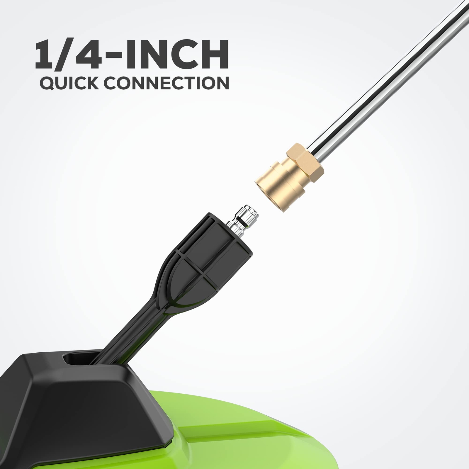GreenWorks 12 Inch Pressure Washer Surface Cleaner for Driveways Patios Decks