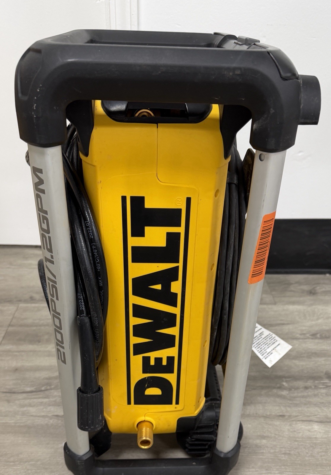 DEWALT DWPW3000 JOB SITE NON WORKING PRESSURE WASHER 15AMP MAX PSI 1.1 GPM