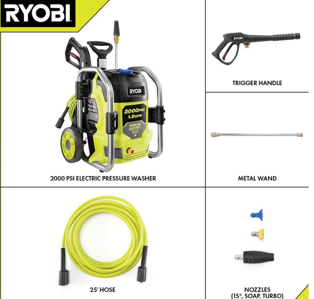 2000 PSI 1.2 GPM ELECTRIC PRESSURE WASHER