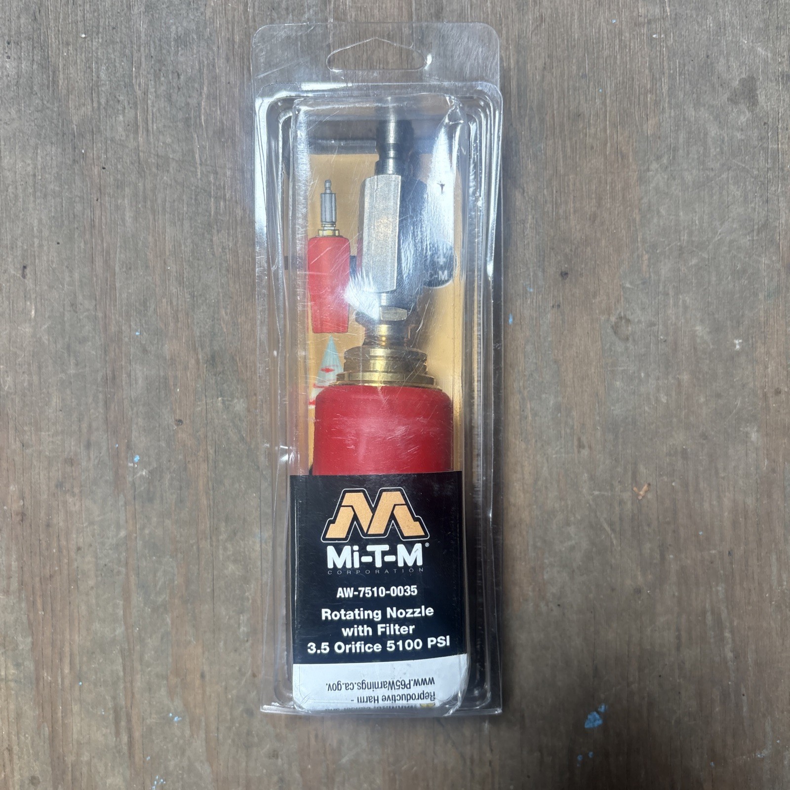 Mi-T-M AW-7510-0035: 3.5 ORIFICE 5100 PSI Rotating Pressure Washer Nozzle