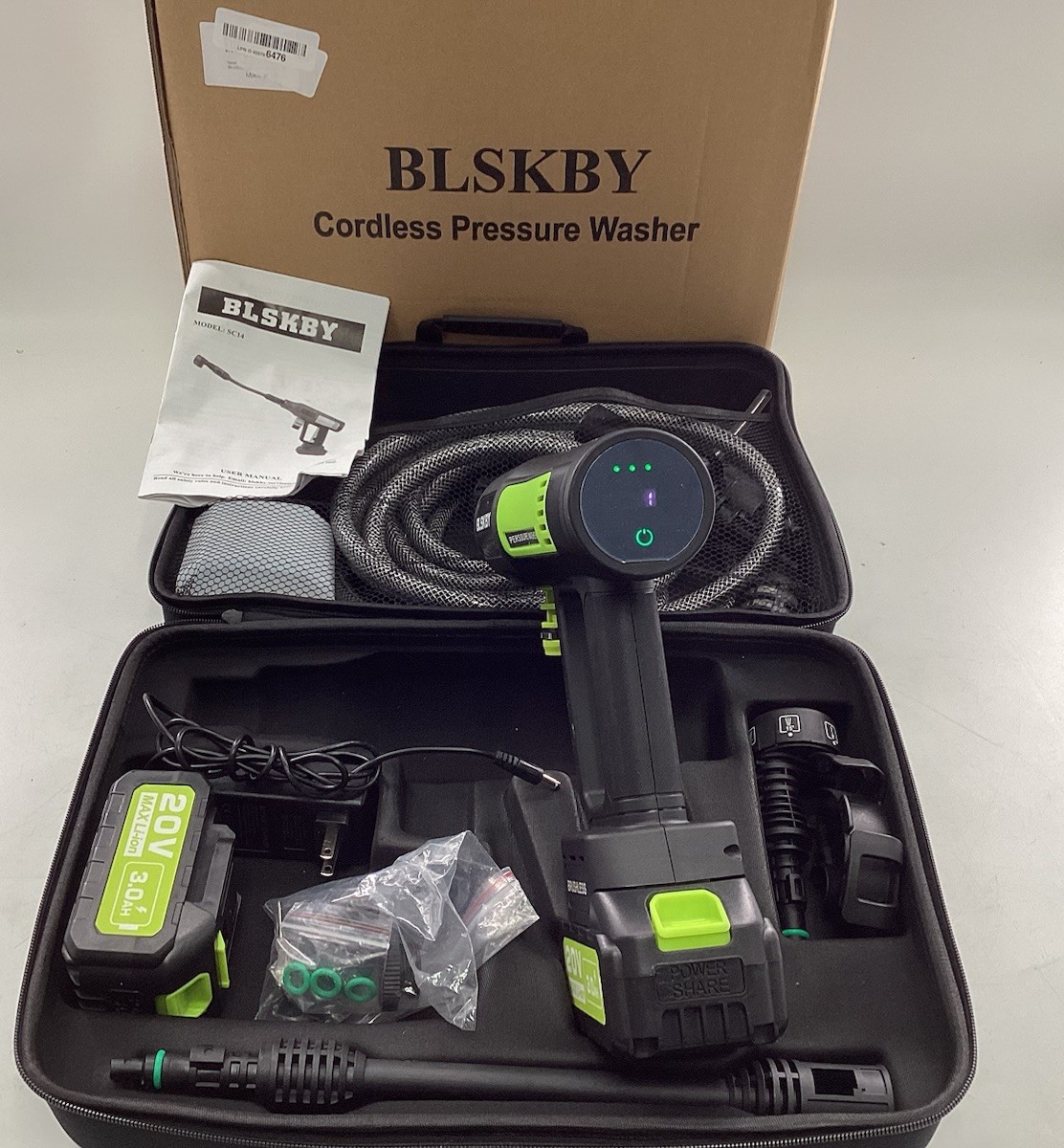 BLSKBY Cordless Power Washer Model:SC14. Z1A@CMK