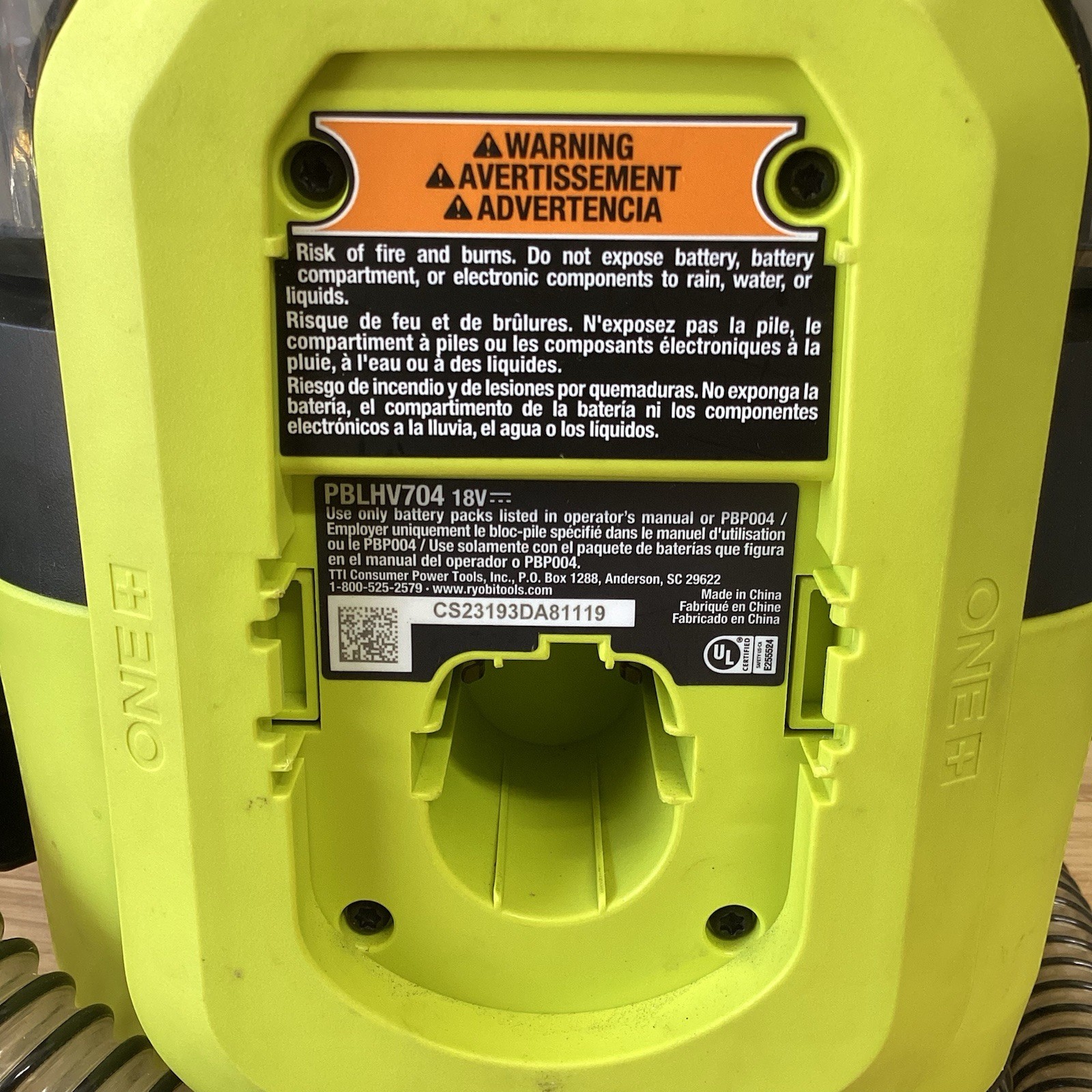 RYOBI ONE HP 18V Cordless SWIFTCLEAN MID Size SPOT Cleaner Tool ONLY