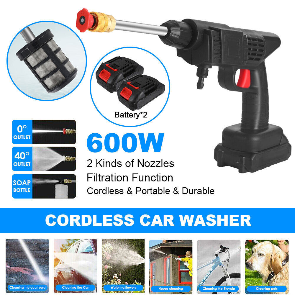 600W Electric High Pressure Water Spray Car Gun Portable Washer Cleaner Yard