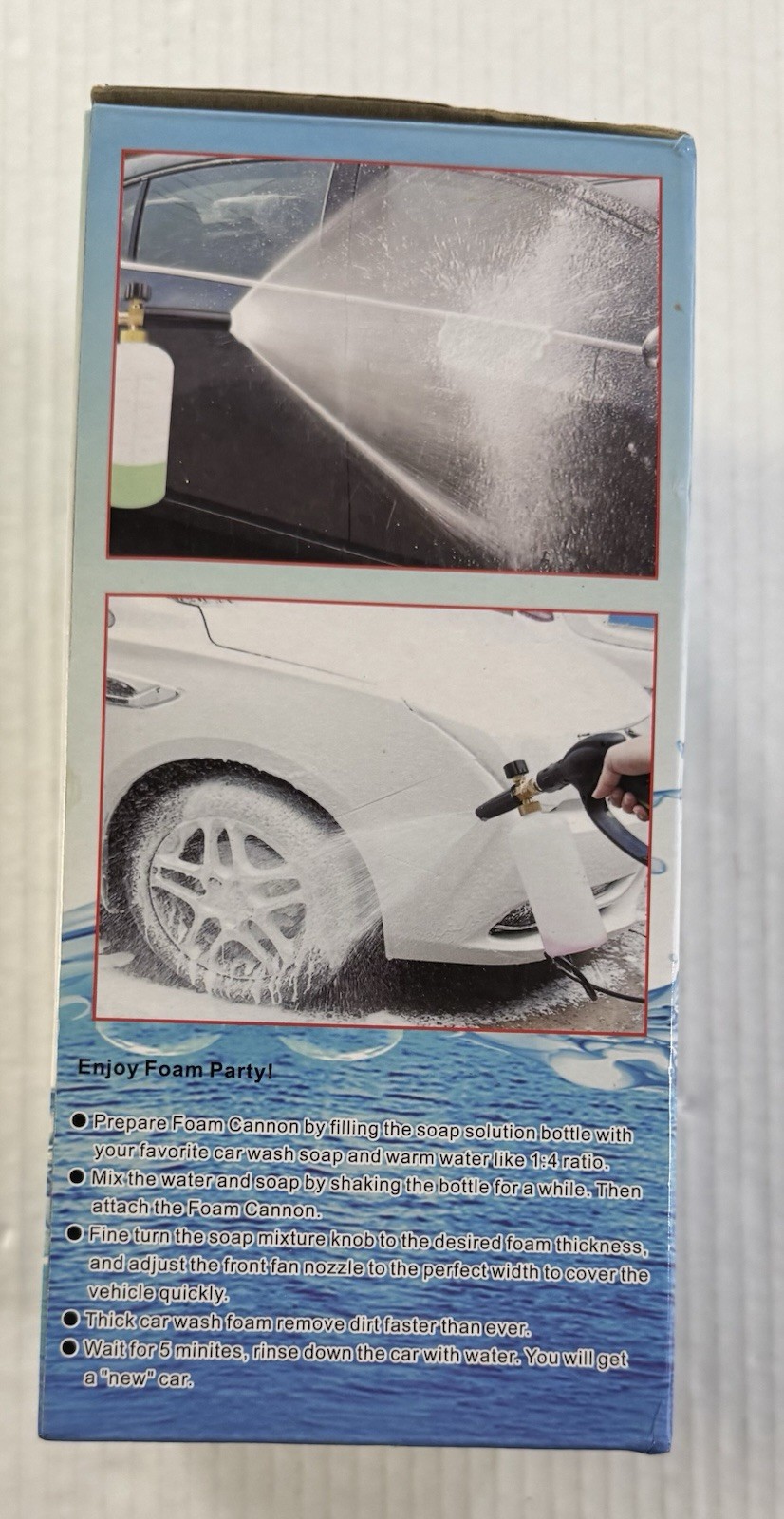 Dusichin Foam Cannon SFL-001 Snow Foam Lance Pressure Washer Jet Wash Quick