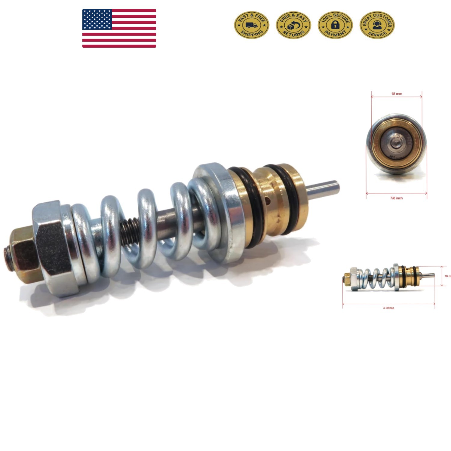 3″ NPT Unloader Valve for Husky/Homelite Pressure Washers – Exact Fit 0067550
