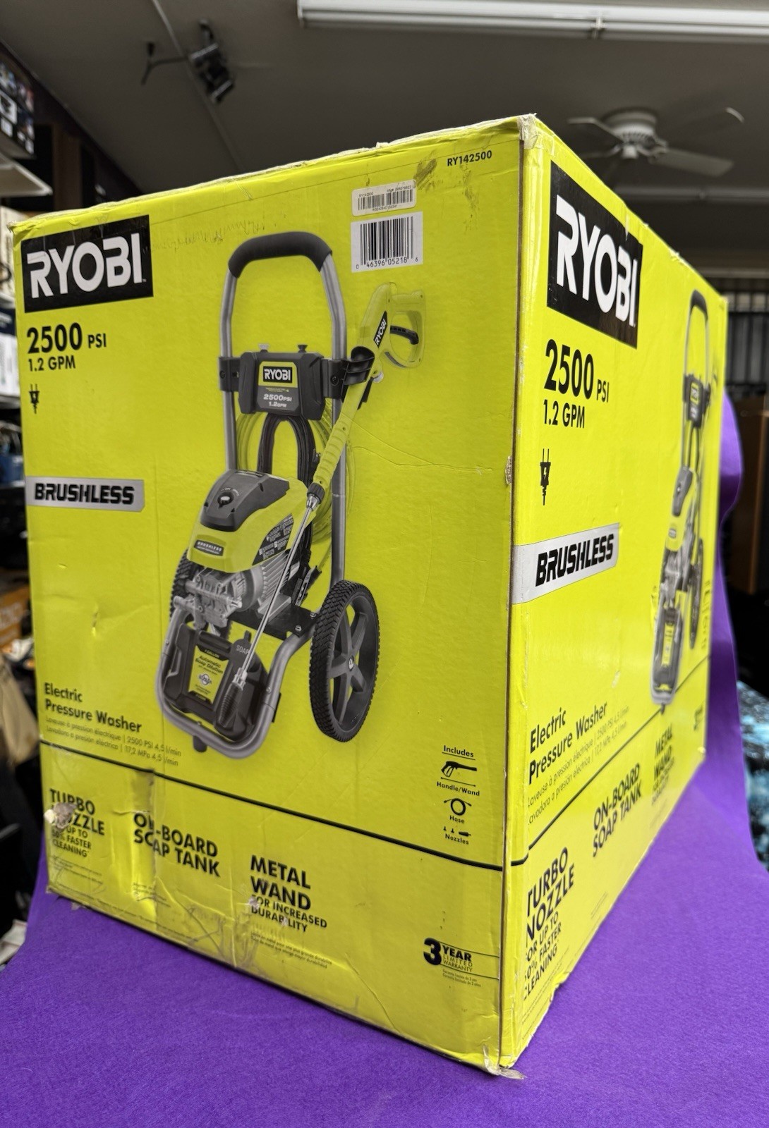 💥NEW SEALED BOX💥RYOBI RY142500 2500PSI 1.2GPM BRUSHLESS PRESSURE POWER WASHER!