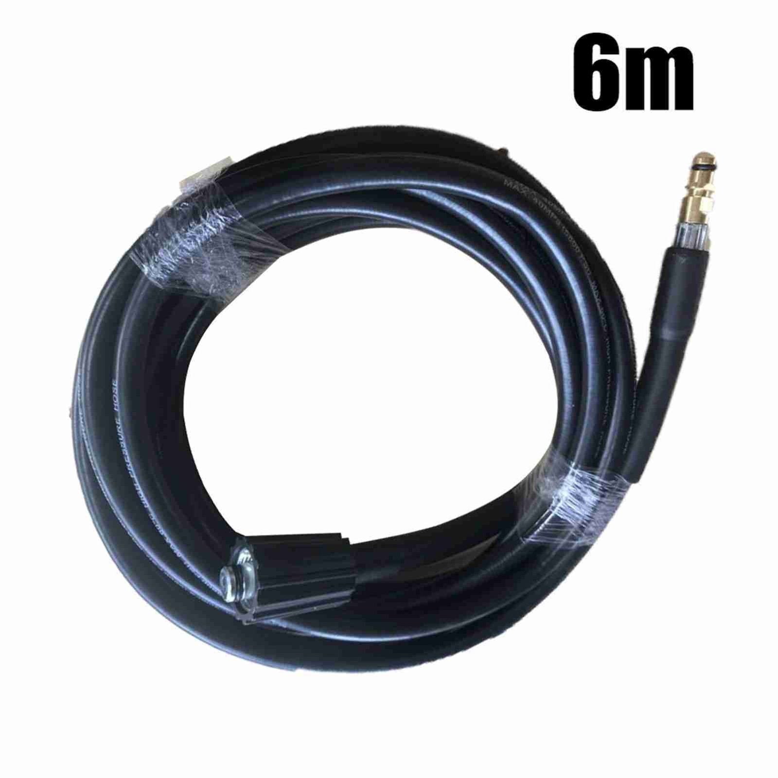 6m High Pressure Washer Hose Durable Water Cleaning Tool For Vehicle Recommended