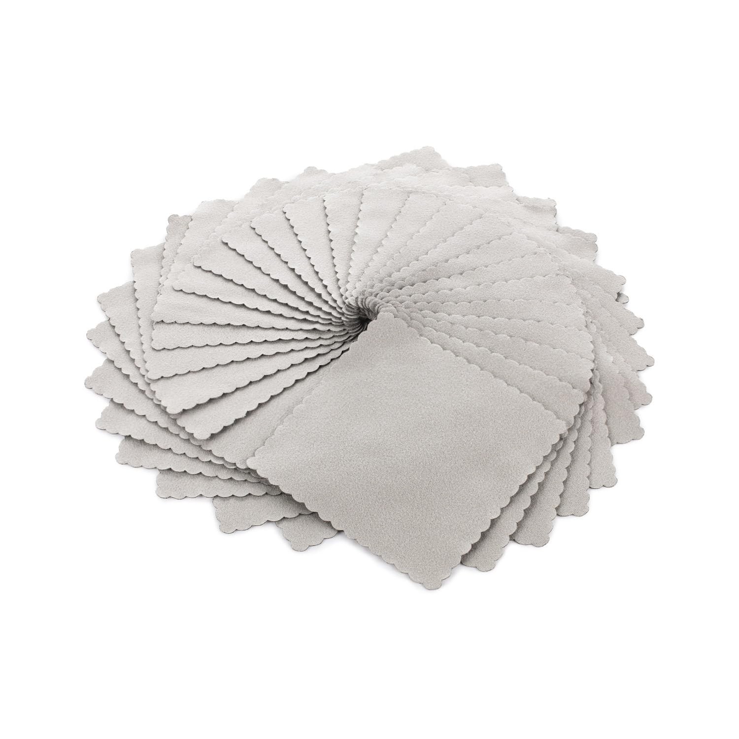 The Rag Company – Buttersoft Suede Cloths – 4in. x – 40 cloths, Ice Grey