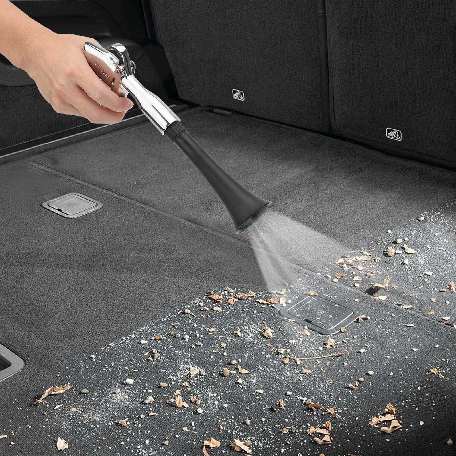 360° Rotating Tornado Air Gun fit for Auto Interior Cleaning 2 Interchangeable T