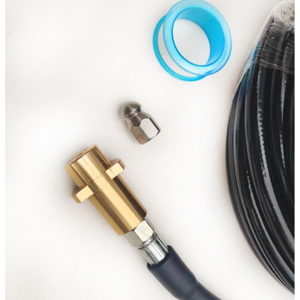 High Pressure Drain Hose Kit with M22 Adapter for Quick Pipe Blockage Removal
