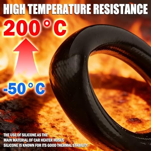 9.84Ft Heater Hose for Cars,Silicone Flexible Radiator Hose as Air/Water