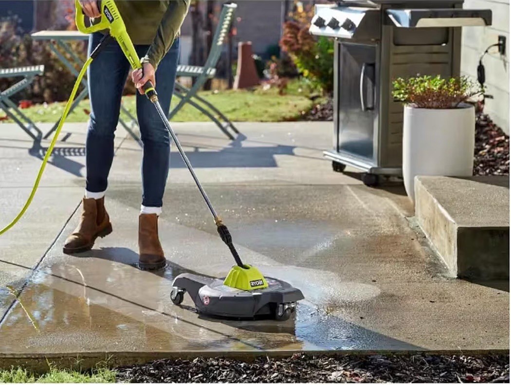 RYOBI 12 in. 3100 PSI Electric Pressure Washer Surface Cleaner w/ Caster Wheels