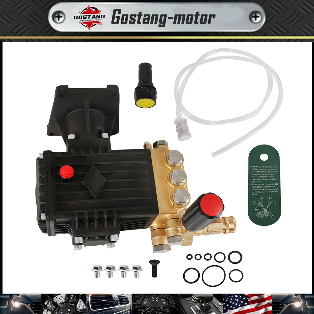 Pressure Washer Pump 4400 psi/4000psi/3000psi 4 GPM 1″ Shaft Horizontal
