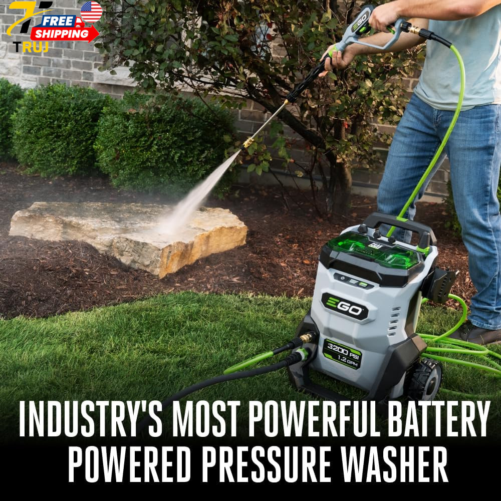 Electric Pressure Washer 3200 PSI Power Washer Battery&Charger Not Included HPW3