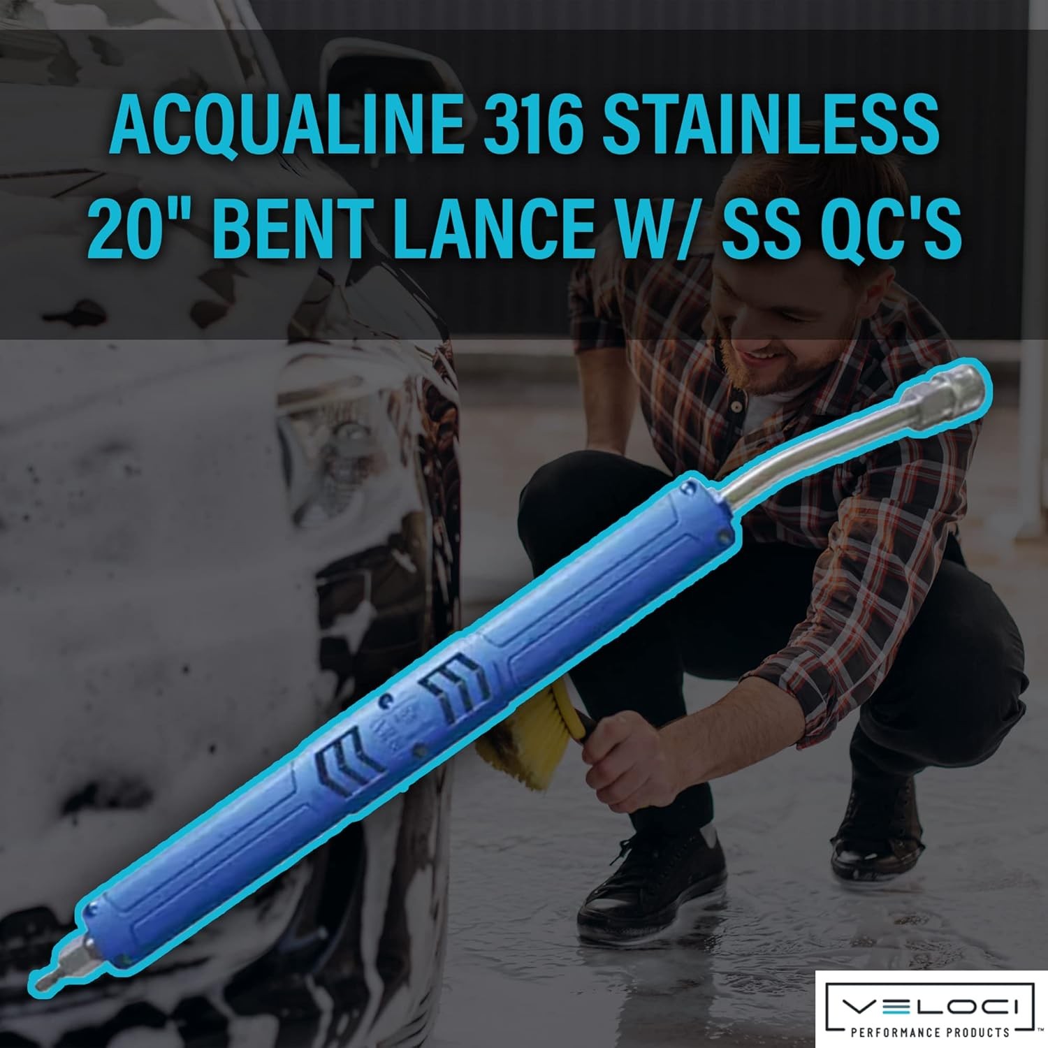 MTM Hydro Acqualine Pressure Washer Extension Wand Kit 20″ Bent Foam Lance