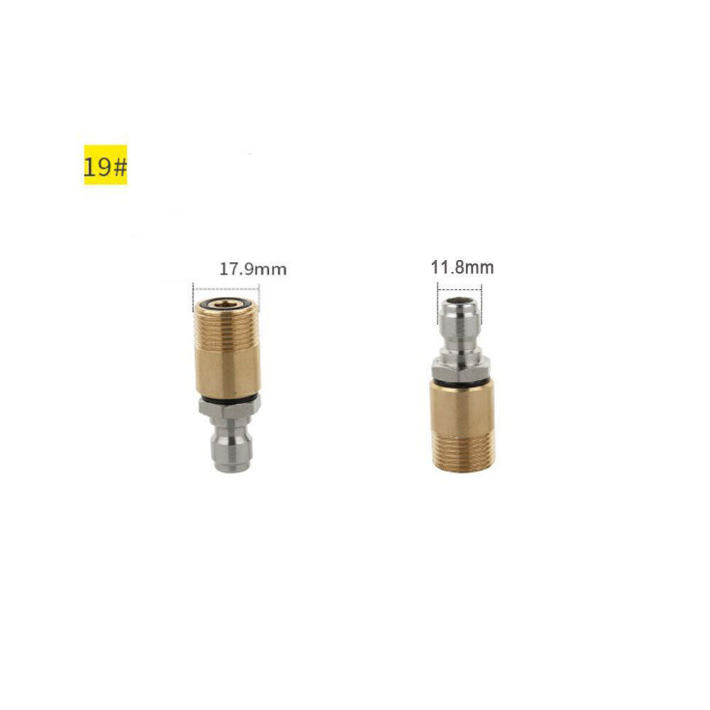 Quick Release Coupler Connector Fitting for High Pressure Washer Gun & Hose G1/4