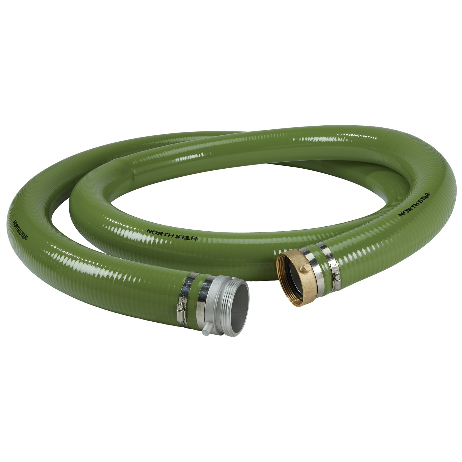 NorthStar Water Pump Suction Hose, 3in. x 15ft., 60 Max. PSI, PVC,