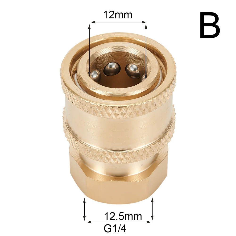 1Pc 1/4 Inch Male Fitting Quick Release Adapter Pressure Washer Connector Coupli