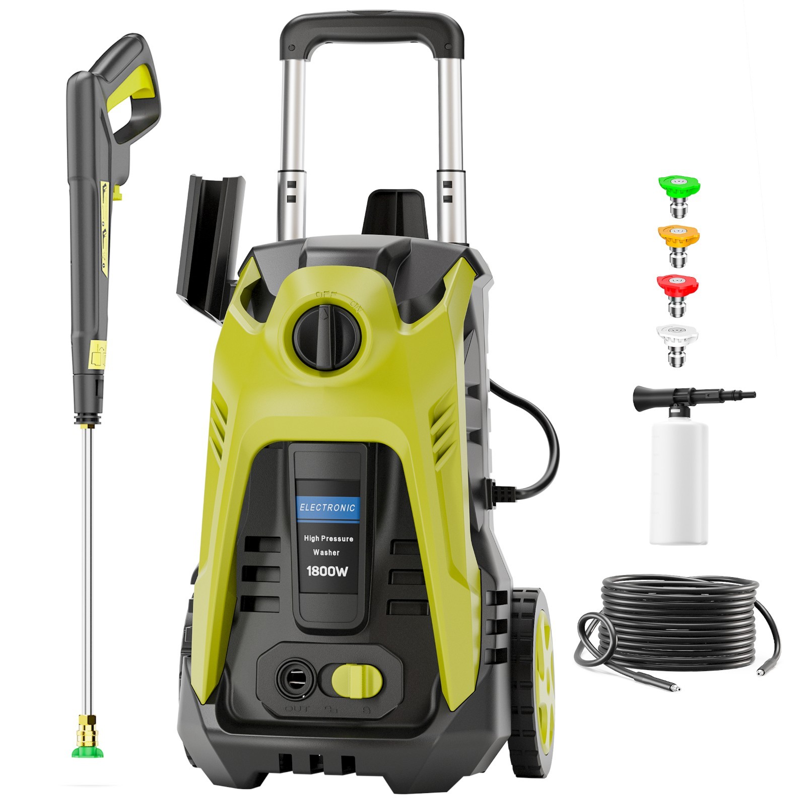4200PSI 2.0GPM High Pressure Power Washer Portable Electric Cleaner Machine