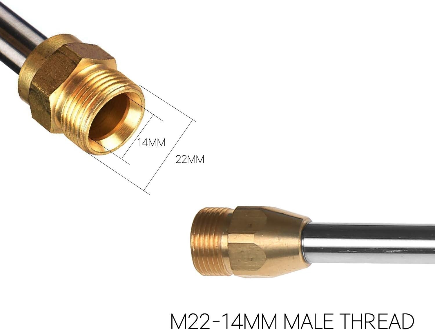 Reliable 16″ Stainless Steel Wand with 3-Year Warranty – Easy Attachment