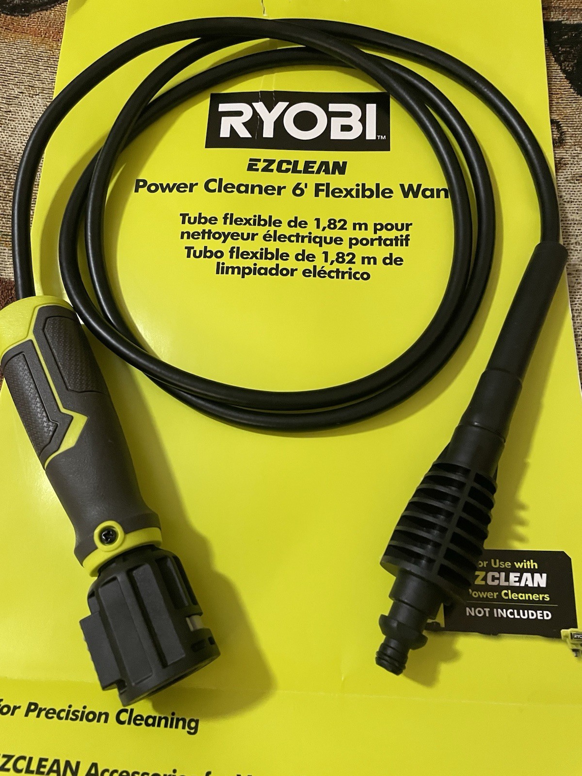 RYOBI 6′ Flexible Wand RY3112FW for Use w/ EZCLEAN Power Cleaners NEW