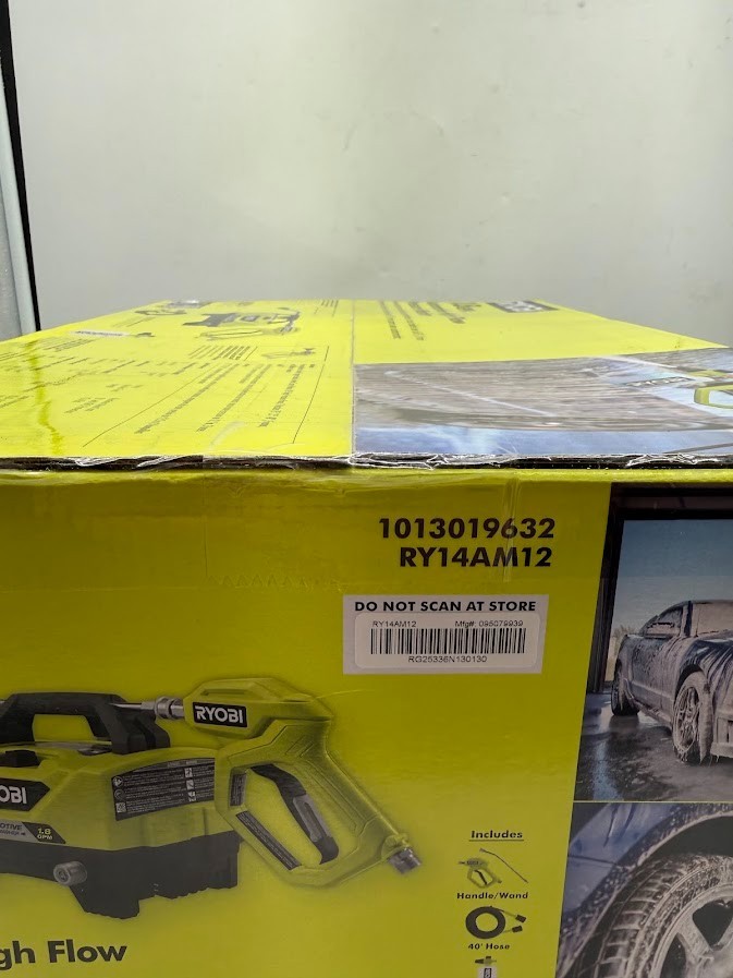 RYOBI 1200 PSI 1.8 GPM Automotive High Flow Electric Pressure Washer Kit
