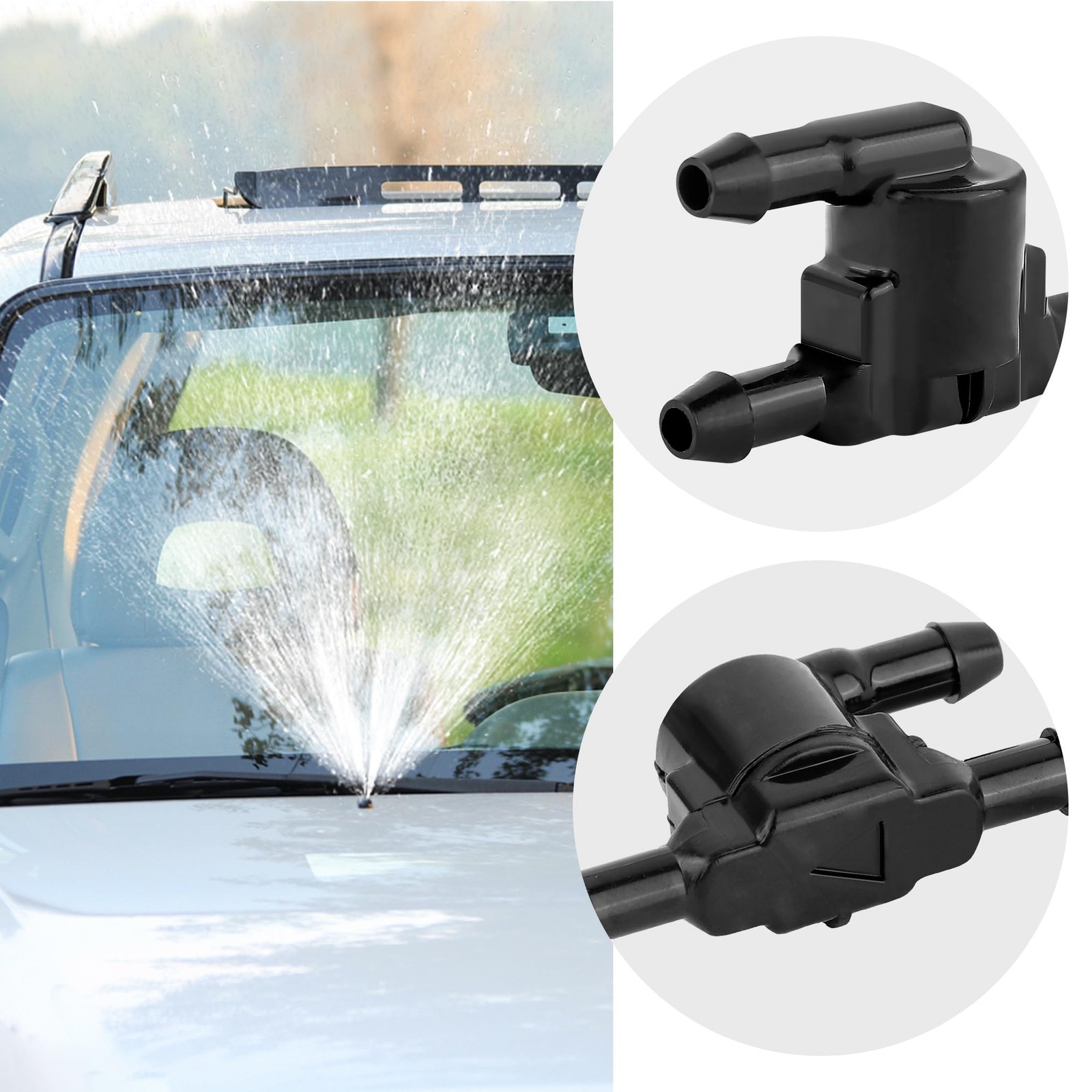 2PCS Front Windshield Washer Nozzle Compatible with Toyota 4Runner for