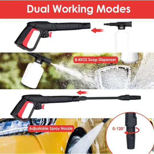 Electric High Pressure Washer 3000PSI Max 2.6GPM Powerful Car Washer