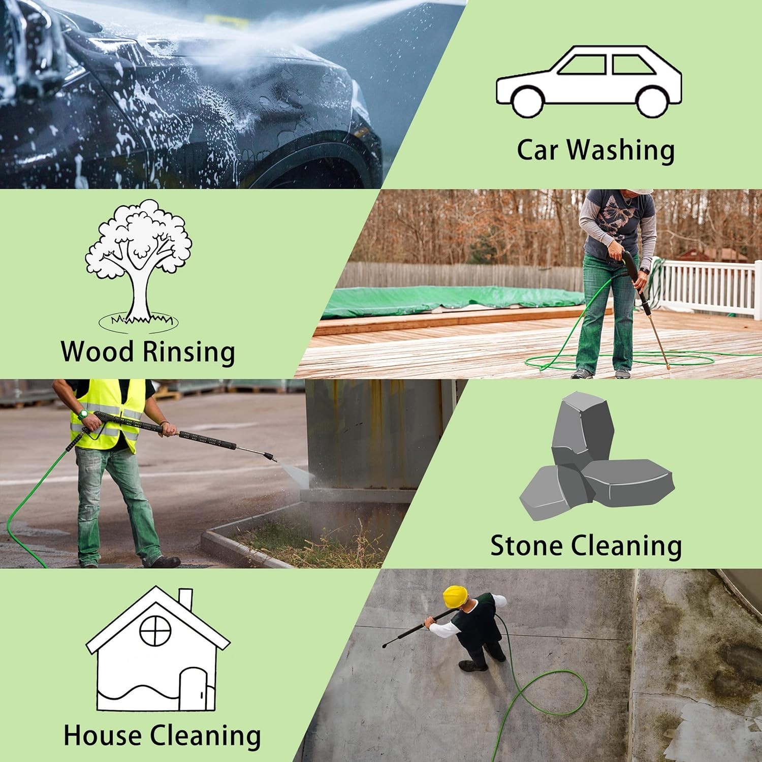Lightweight Pressure Washer Hose Replacement, 3600 PSI