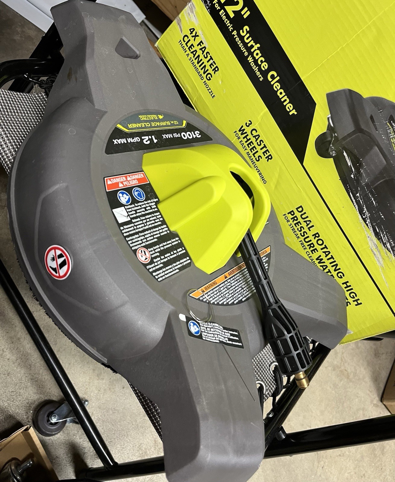 Ryobi 12” Surface Cleaner RY31SC312 Used One Time