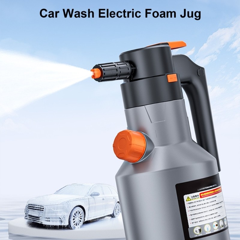 2Liters Electric Foam Sprayer Car Washing Foam Sprayer Can USB C Rechargeable