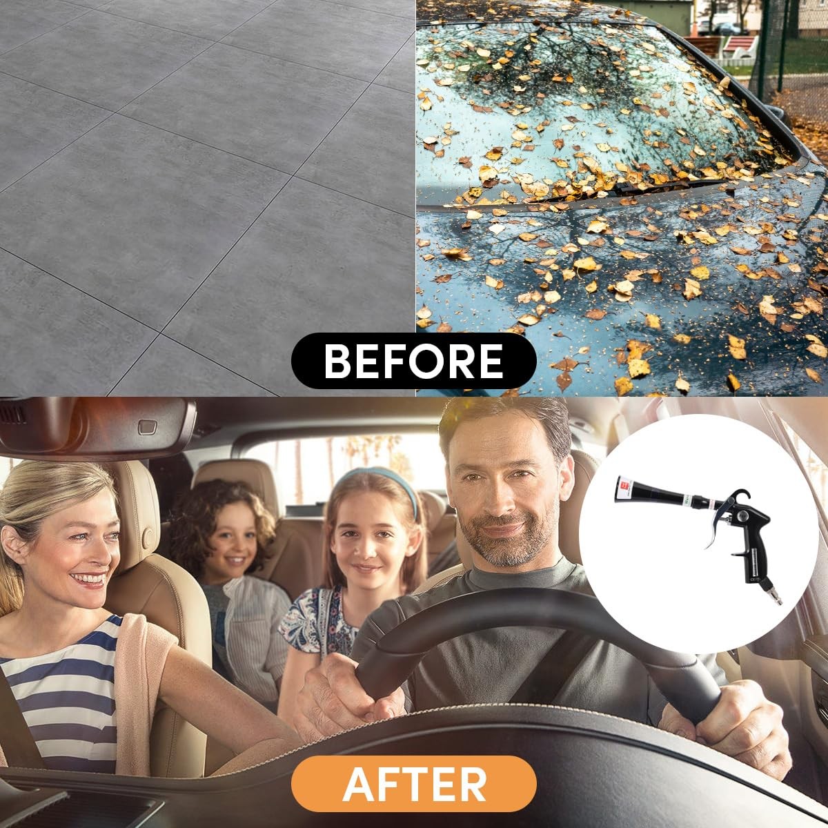 Tornado Air Blow Gun for Car Detailing – High Pressure Dry Cleaning with