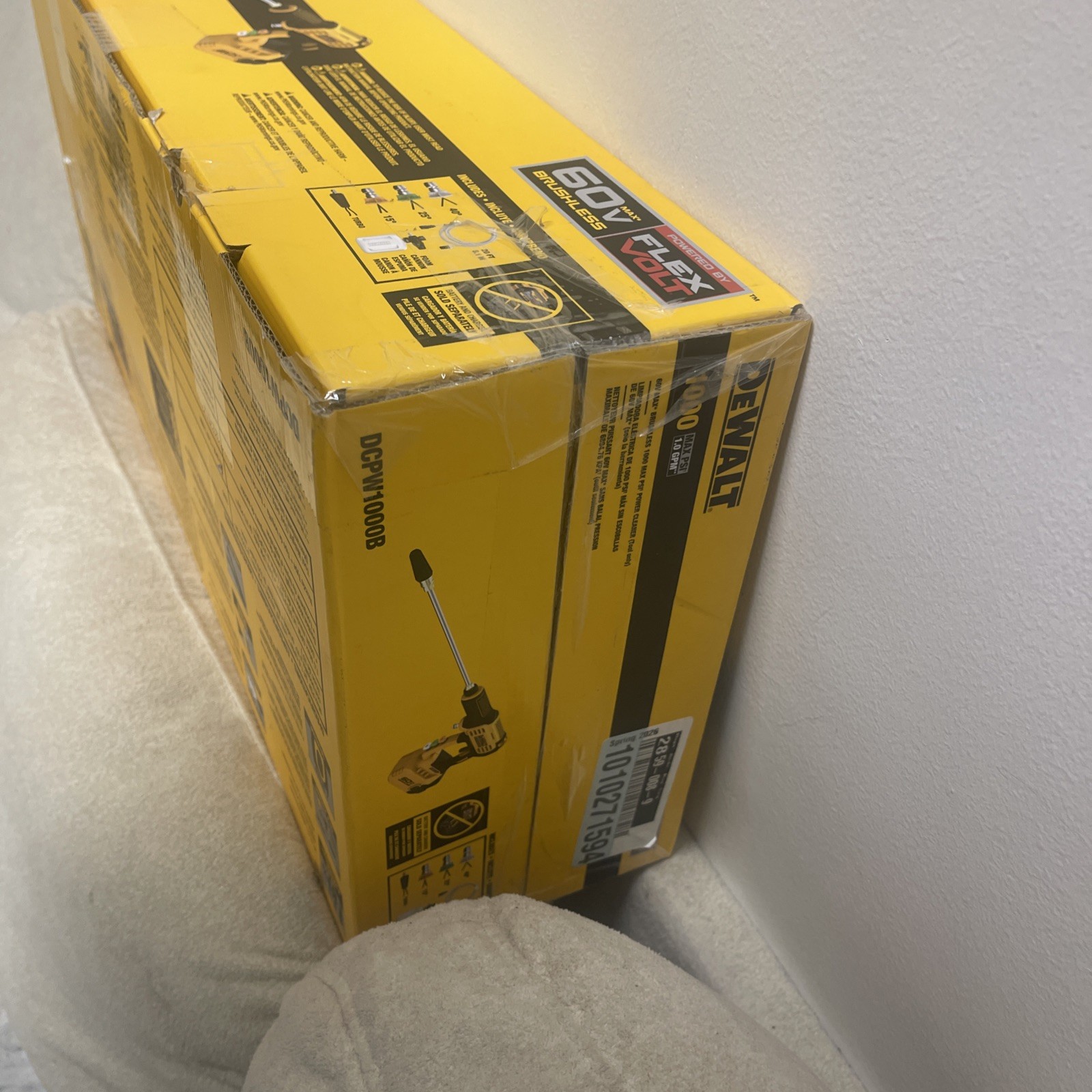 New DeWALT DCPW1000B 60V FLEXVOLT 1000 PSI Cordless Power Cleaner