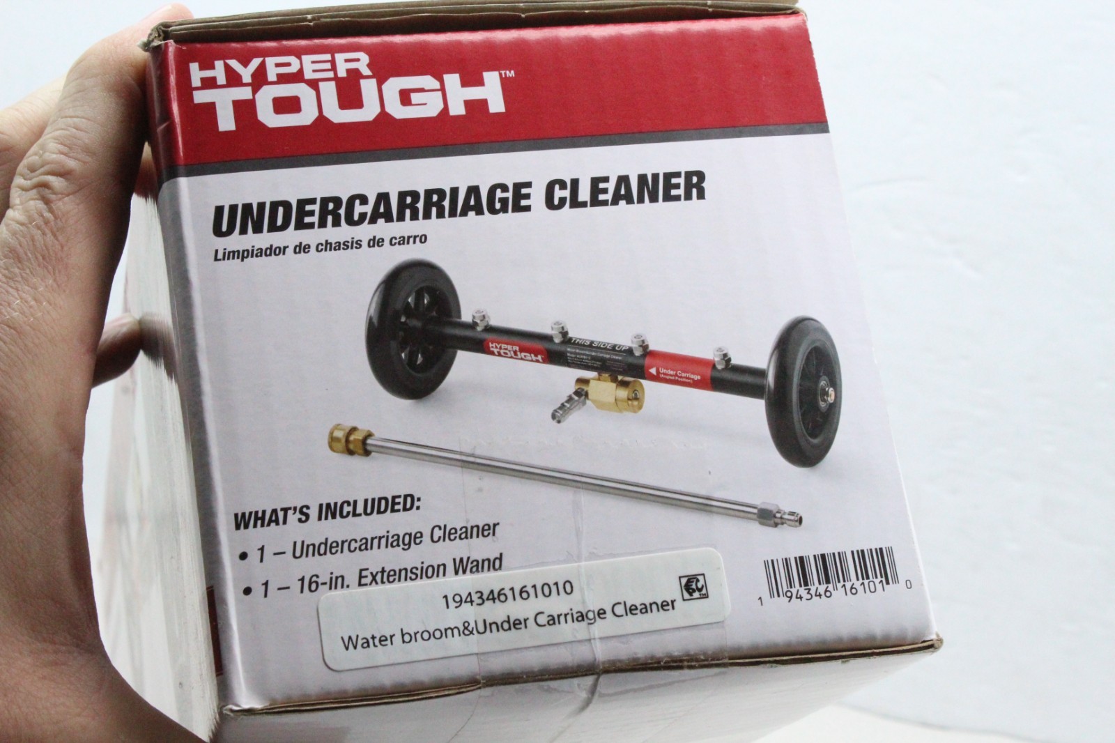 Hyper Tough Undercarriage Cleaner Pressure Washer Attachment, With Wand