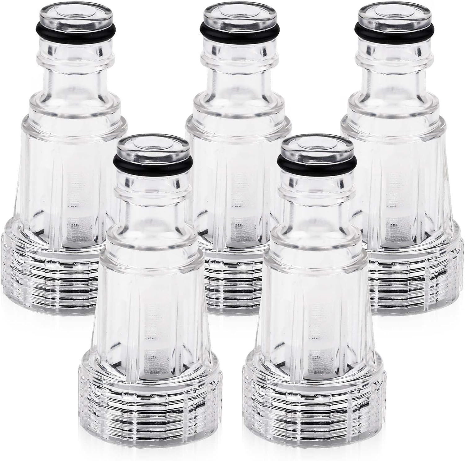 5pcs Pressure Washer Garden Hose Adapter, Pressure Washer Water Filter Pressure