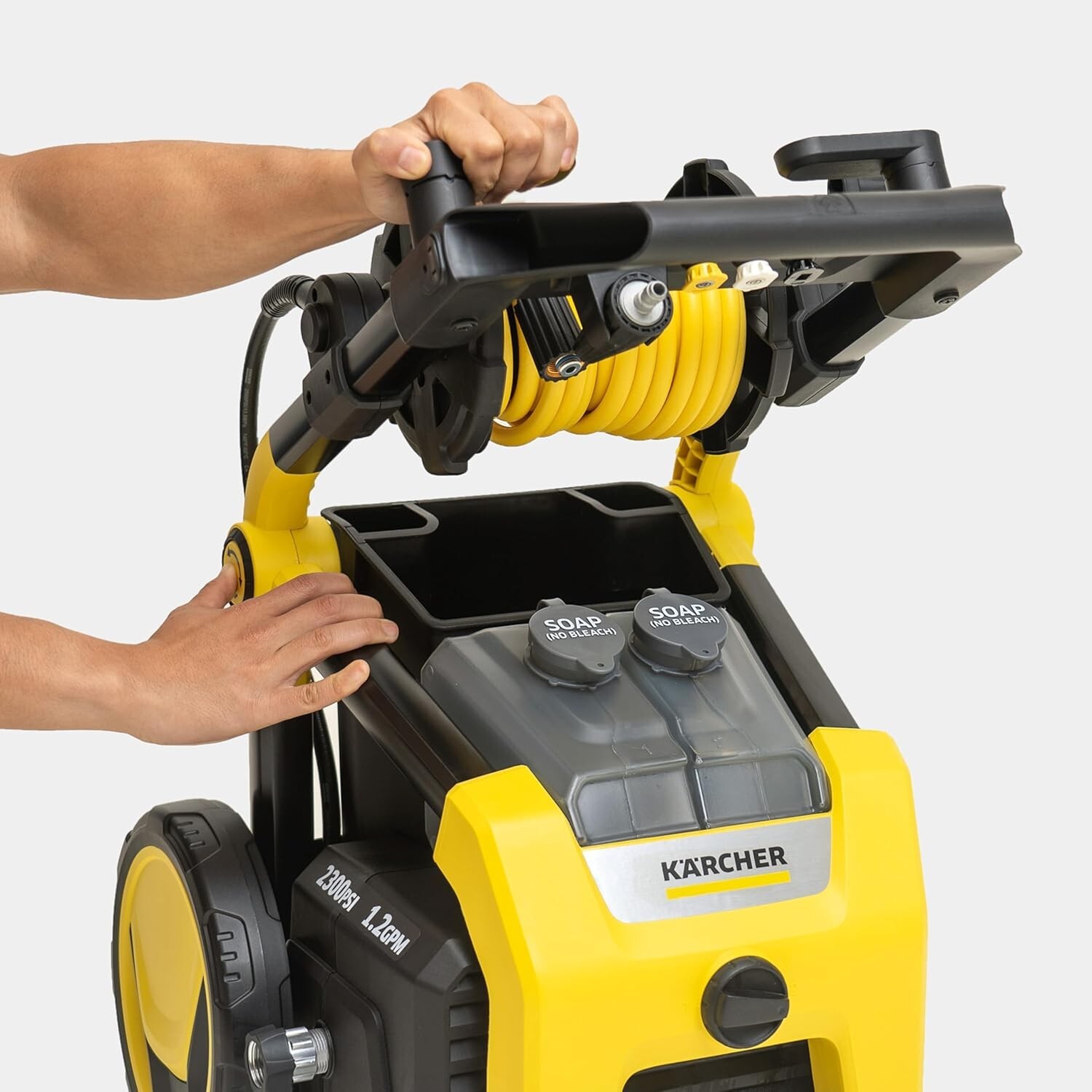 Powerful Kärcher K2300PS Pressure Washer – Versatile 4 Nozzles & Detergent Tank